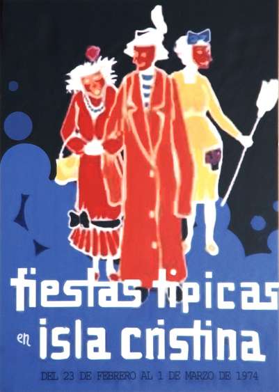 Cartel del Carnaval de Isla Cristina 1974
