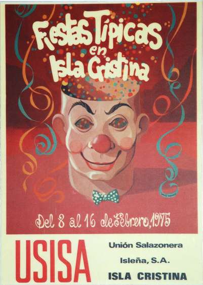 Cartel del Carnaval de Isla Cristina 1975
