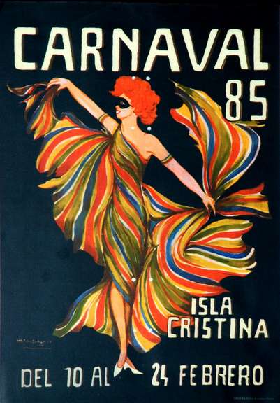 Cartel del Carnaval de Isla Cristina 1985