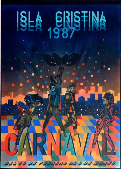 Cartel del Carnaval de Isla Cristina 1987