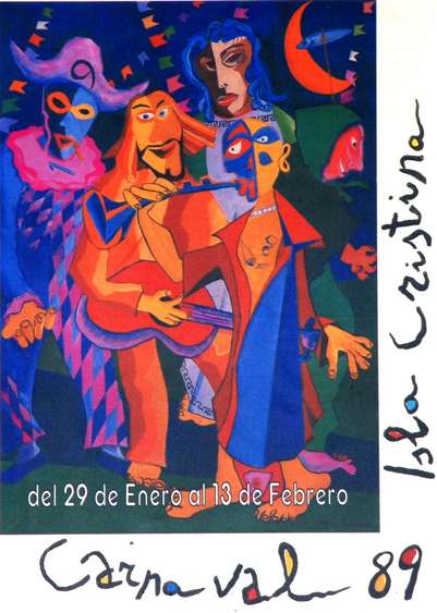 Cartel del Carnaval de Isla Cristina 1989