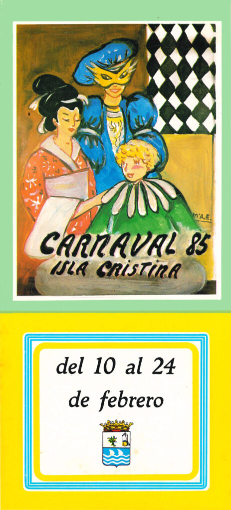 Portada del programa oficial del Carnaval de Isla Cristina de 1985